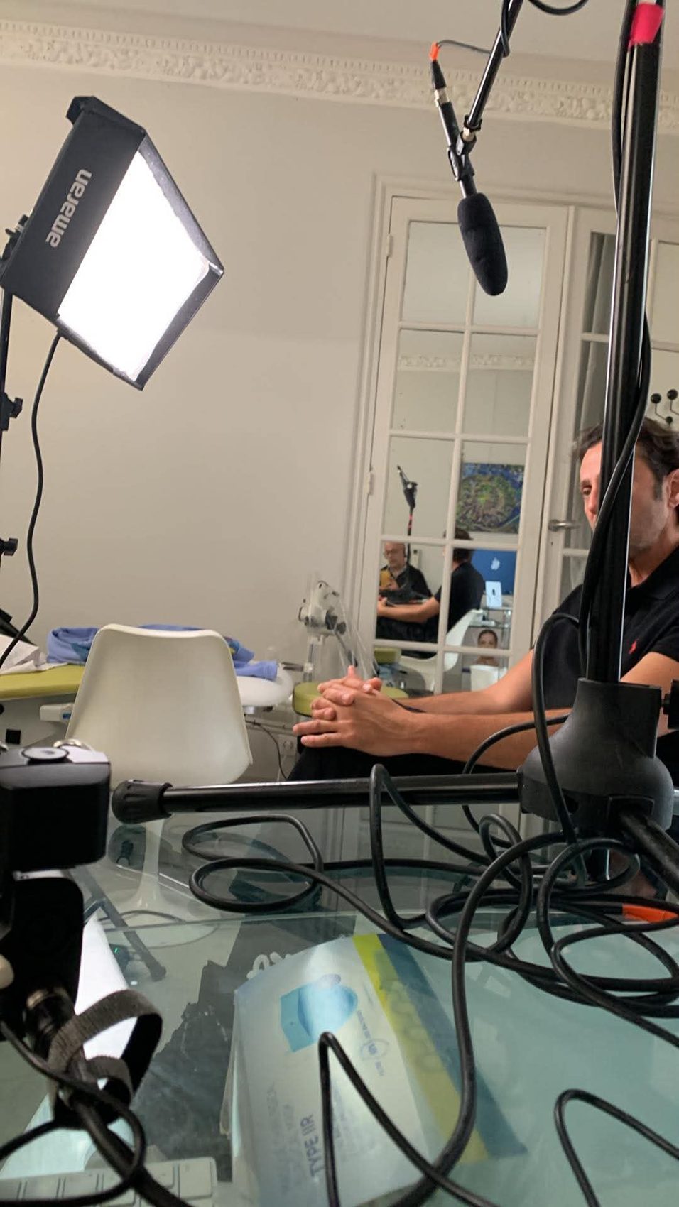 Tournage avec le Dr Marc Galiano